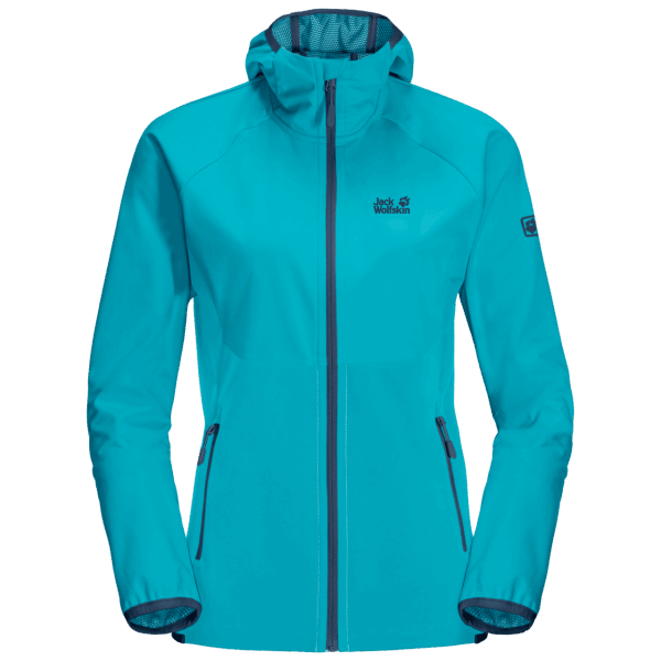 Jack Wolfskin Dames Go Hike Softshell Dark Aqua Origin