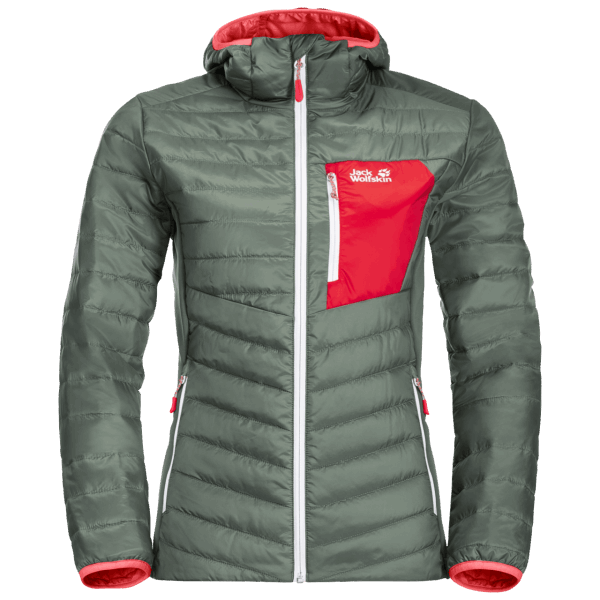 Beste Jack Wolfskin Routeburn Dames Jas Hedge Green