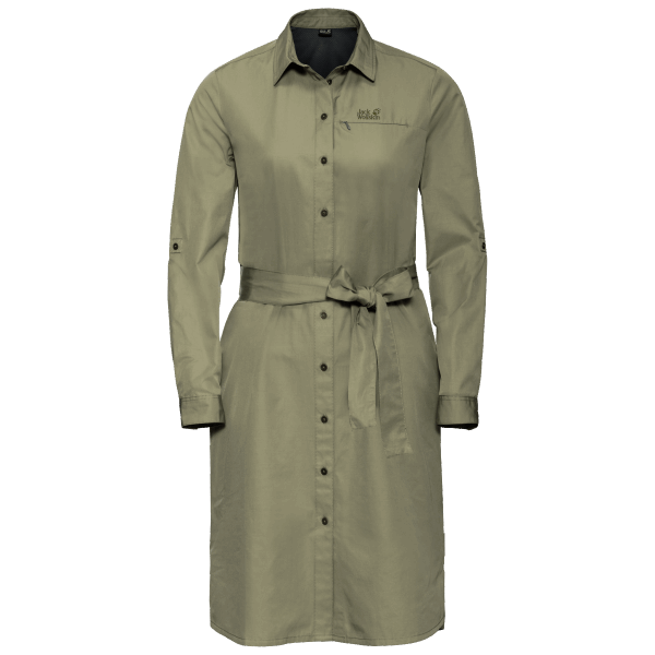 Kaki Jack Wolfskin Jurk Aan Het Meer Heet