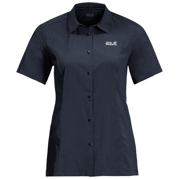 Dames Pack & Go Shirt Jack Wolfskin Nachtblauw Merk