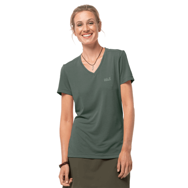 Beste Dames Crosstrail T Jack Wolfskin Hedge Groen