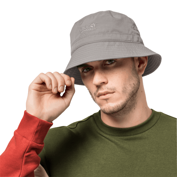Jack Wolfskin Brand Lightsome Bucket Hat Asgrijs