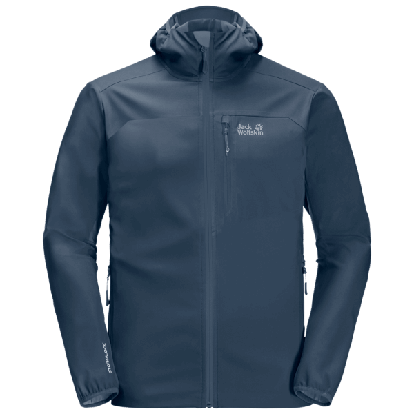 Beste Jack Wolfskin Thunder Blue Heren Softshell Eagle Peak Ii