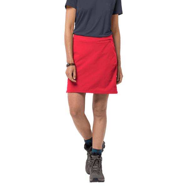 Jack Wolfskin Hilltop Trail Skort Voor Dames Tulp Roodgloeiend
