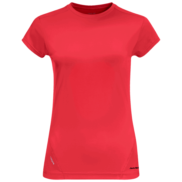 Collecties Jack Wolfskin Tulp Rood Dames Tasman Korte Mouw