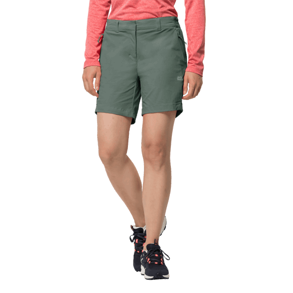 Dames Peak Short Jack Wolfskin Best Hedge Groen