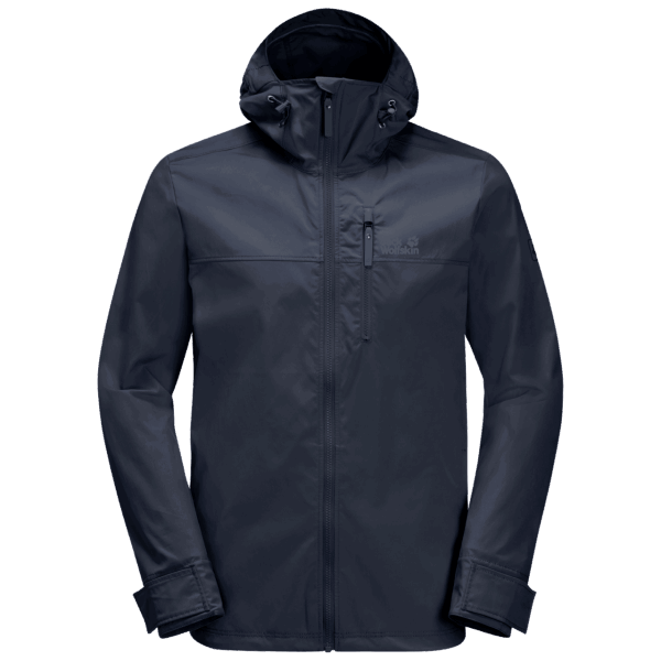Collectie Nachtblauwe Jack Wolfskin Desert Windjacks Voor Heren