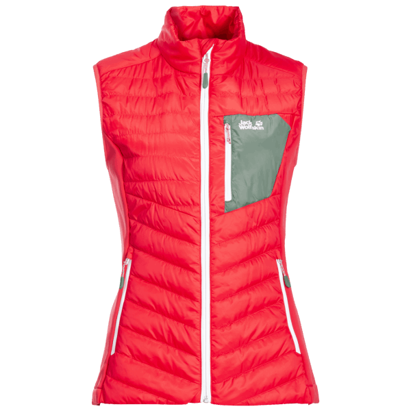 Dames Routeburn Vest Jack Wolfskin Tulp Rode Collectie