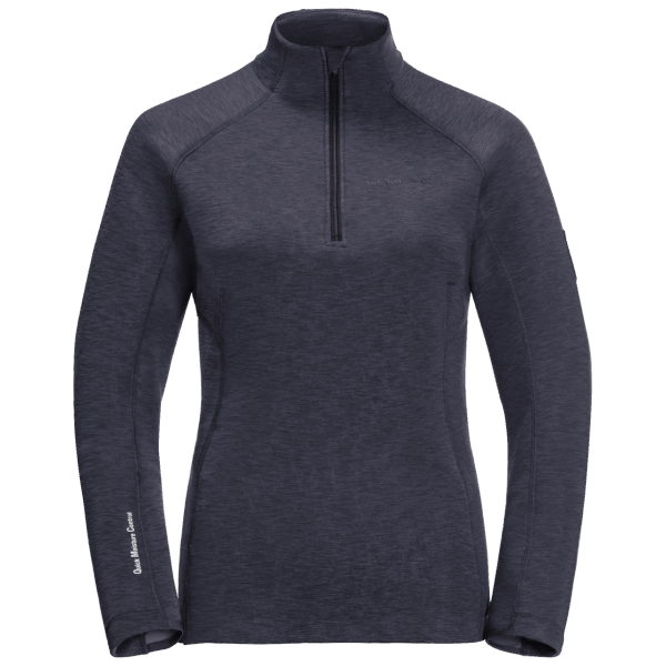 Grafiet Jack Wolfskin Atletische 1/2 Rits Origineel Voor Dames