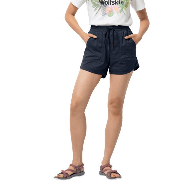 Middernacht Blauwe Jack Wolfskin Senegal Korte Broek Voor Dames