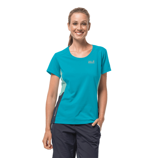 Jack Wolfskin Dark Aqua Dames Narrows T Fashion