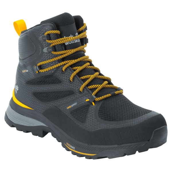 Originele Jack Wolfskin Force Striker Texapore Mid Zwart Voor Heren