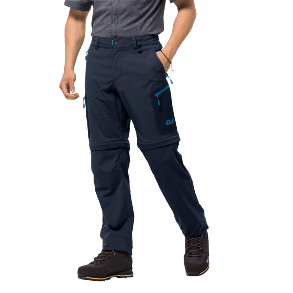 Origin Night Blue Heren Jack Met Rits En Ritssluiting Van Wolfskin