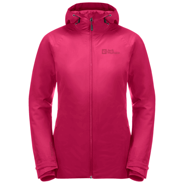 Fashion Dames Glaabach 3in1 Jas Jack Wolfskin Cranberry