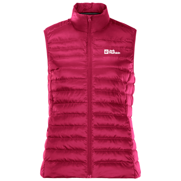 Jack Wolfskin Origin Dames Pack & Go Dons Vest Cranberry