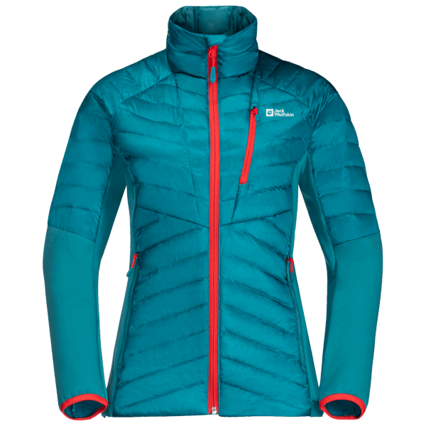 Jack Wolfskin Origins Zoetwaterblauwe Nebelhorn-donshybride Voor Dames