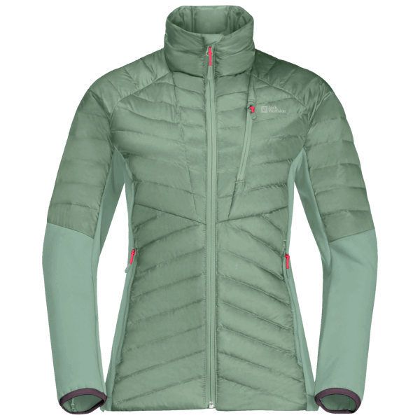 Jack Wolfskin Nebelhorn Dons Hybride Merken Graniet Groen Voor Dames