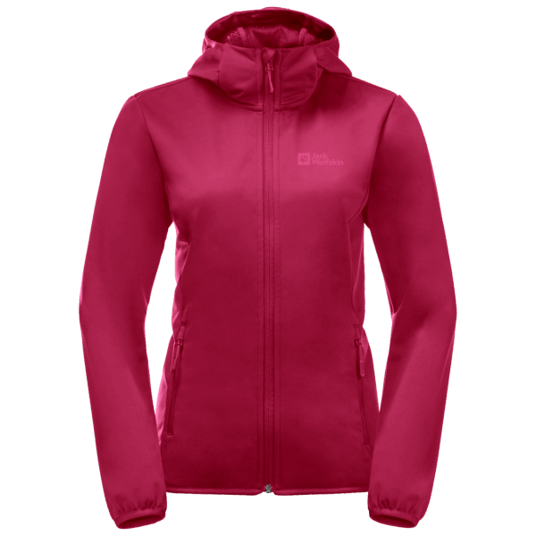 Collecties Windhain Hoody Voor Dames Cranberry Jack Wolfskin