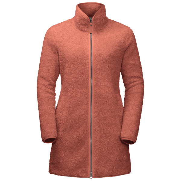 Merken Jack Wolfskin Herfstrode Hoge Wolkenjas Voor Dames