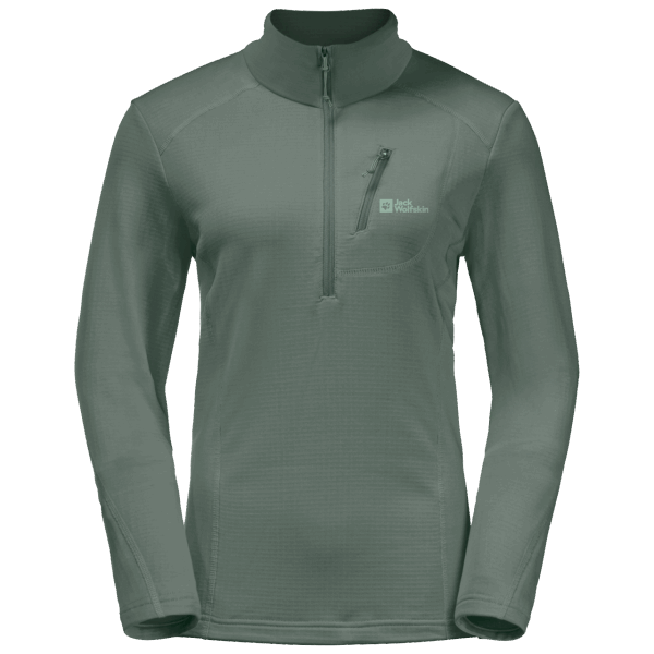 Kolbenberg Half-zip Hedge Green Jack Wolfskin Origin Voor Dames
