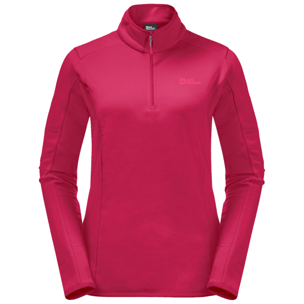Jack Wolfskin Baiselberg Roze Dahlia Mode Met Halve Rits Voor Dames