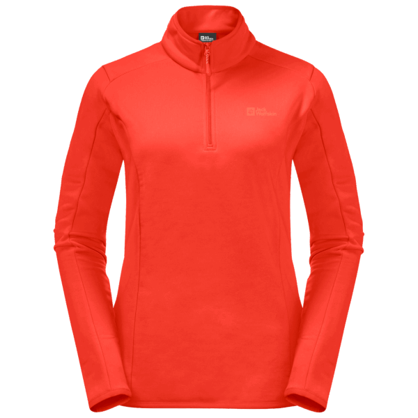 Jack Wolfskin Baiselberg Collectie Grenadine Met Halve Rits Voor Dames