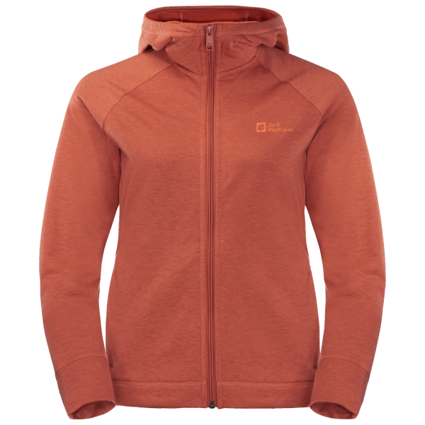 Fashion Jack Wolfskin Dames Waldsee Jack Met Capuchon Herfst Rood