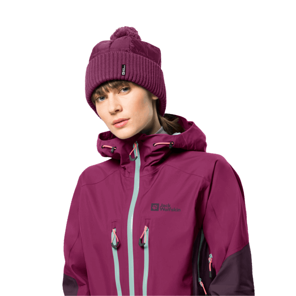 Dames Beanie Alpspitze Jack Wolfskin Wild Berry Origineel