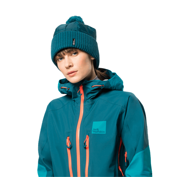 Dames Alpspitze Beanie Jack Wolfskin Hot Blue Coral