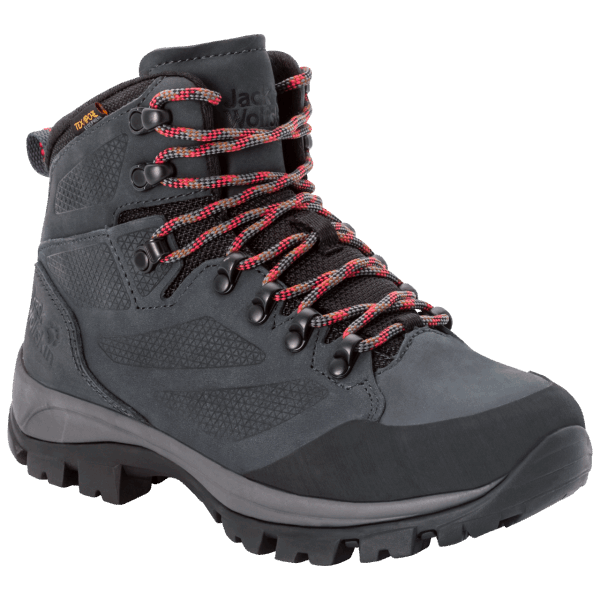 Brand Jack Wolfskin Grijs-rood Dames Rebellion Texapore Mid