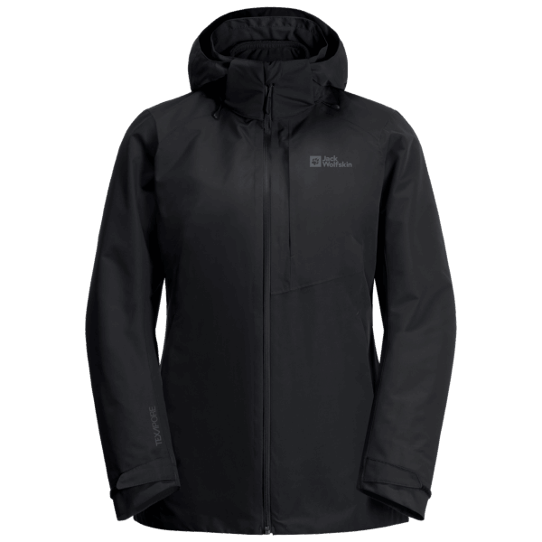 Zwarte Origine Jack Wolfskin Bergland 3in1 Damesjas