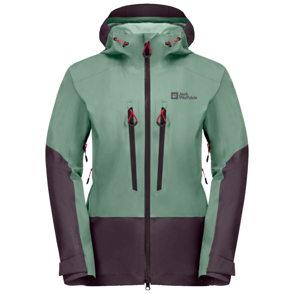 Jack Wolfskin Granietgroen Warm Dames Alpspitze 3l Jack