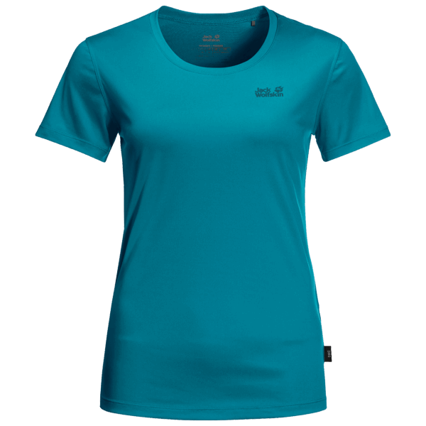 Tech T Zoetwaterblauw Jack Wolfskin Voor Dames Heet