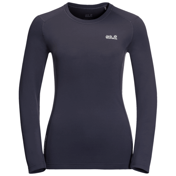 Jack Wolfskin Grafiet Oneindige L/s-collecties Voor Dames