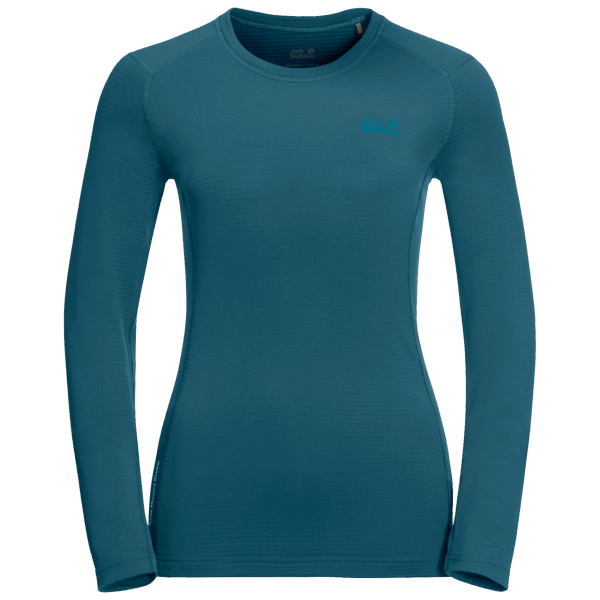 Jack Wolfskin Origin Dames Oneindig L/s Blauw Koraal