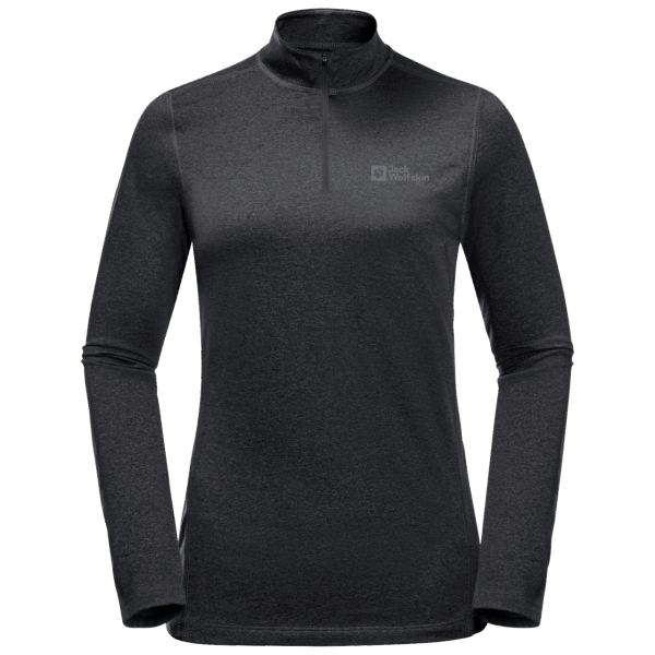 Zwarte Sky Thermal Half-zip Collectie Jack Wolfskin Voor Dames