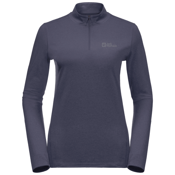 Origins Jack Wolfskin Grafiet Dames Sky Thermische Halve Ritssluiting