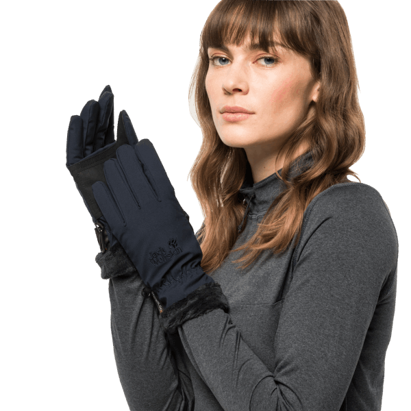 Dames Stormlock Highloft Handschoen Collecties Nachtblauw Jack Wolfskin