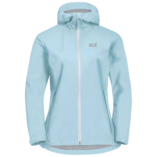 Dames Jwp Shell Jack Wolfskin Frosted Blauw Nieuw