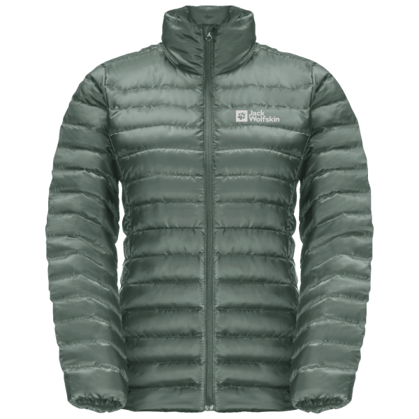 Fashion Jack Wolfskin Dames Pack & Go Donsjack Hedge Green
