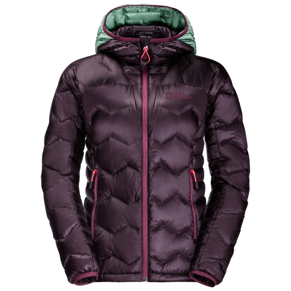 Dames Alpspitze Donsjack Met Capuchon Hot Grapevine Jack Wolfskin