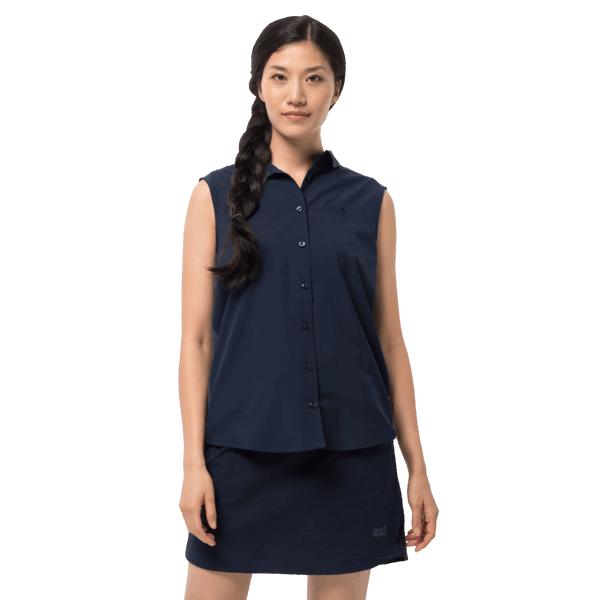 Jack Wolfskin Midnight Blue Fashion Sonora Mouwloos Damesshirt