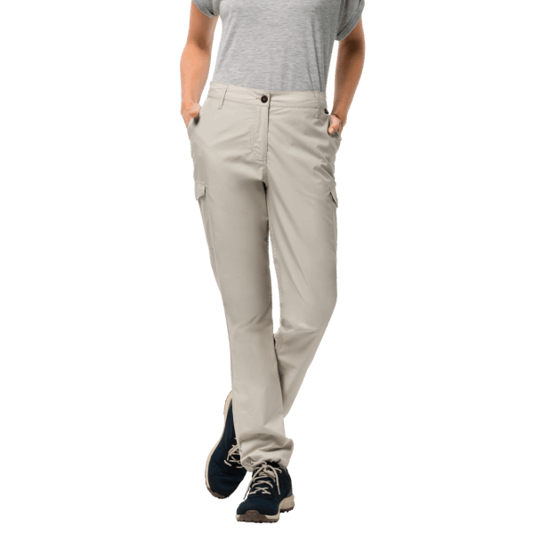 Stoffige Grijze Fashion Damesbroek Aan Het Meer Jack Wolfskin