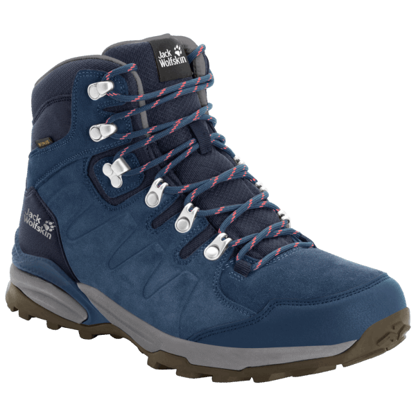 Donkerblauw-grijze Jack Wolfskin Fashion Dames Refugio Texapore Mid