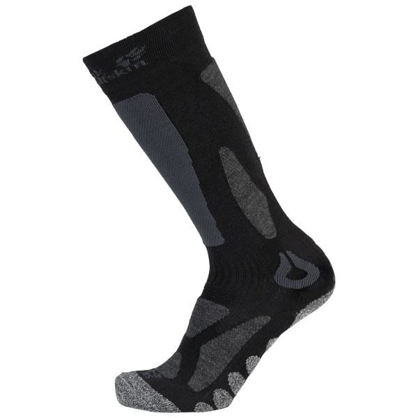 Jack Wolfskin Origins Ski Merino Hoog Uitgesneden Sok Zwart