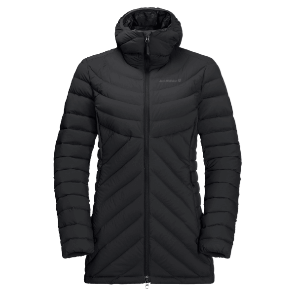 Jack Wolfskin Fashion Zwarte Atletische Donsjas Voor Dames