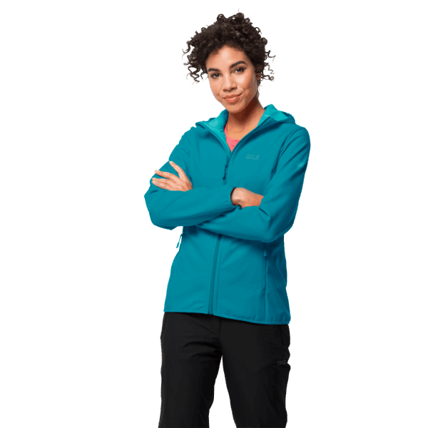 Fashion Jack Wolfskin Dark Cyaan Noordelijk Punt Voor Dames