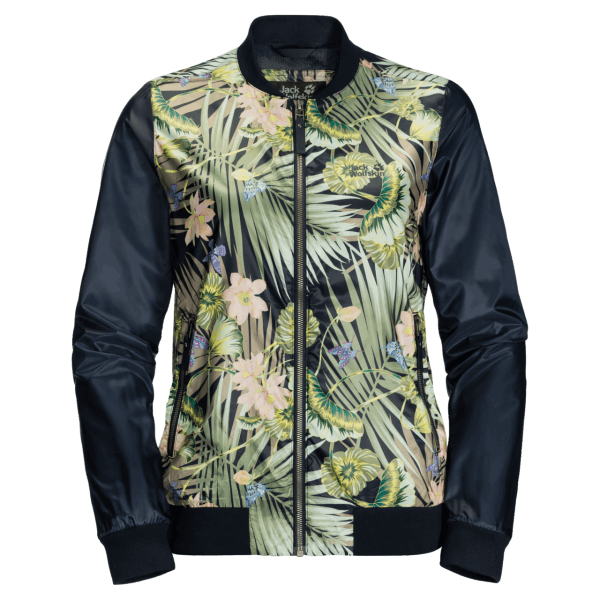 Paradijsblouson Voor Dames Jack Wolfskin Nachtblauw All Over Origins