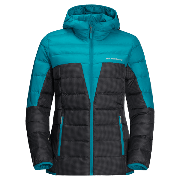 Donkere Cyaan Originele Jack Wolfskin Dna Tundra Hoody Voor Dames
