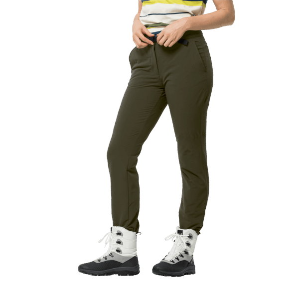 Bonsai Groene Dames Winter Lifestyle Broek Jack Wolfskin Fashion